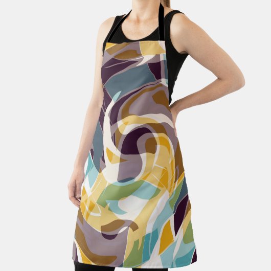 Abstracte geometrische objecten graffiti grunge ef schort (Insitu)