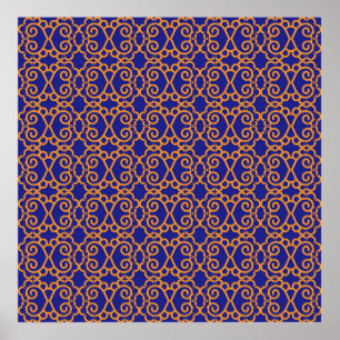 Abstracte geometrische ondergrond van het patroon poster