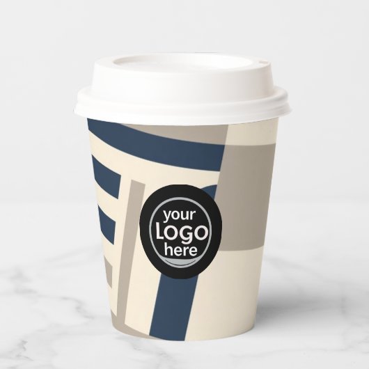 Abstracte geometrische papieren beker - moderne aa (Voorkant)