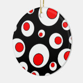 Abstracte geometrische poolcirkels keramisch ornament (Links)