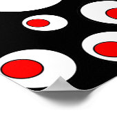 Abstracte geometrische poolcirkels poster (Hoek)