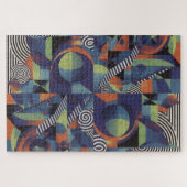 Abstracte geometrische puzzel - moderne kunst legpuzzel (Horizontaal)