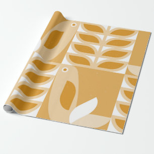Abstracte geometrische retro naadloos patroon cadeaupapier
