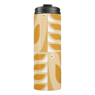 Abstracte geometrische retro naadloos patroon thermosbeker