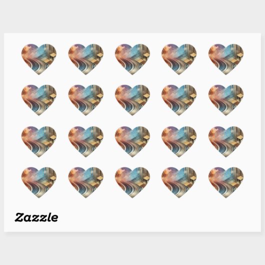 Abstracte geometrische stickers (Vel)
