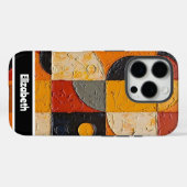 Abstracte geometrische telefoon Hoesje (Achterkant (horizontaal))