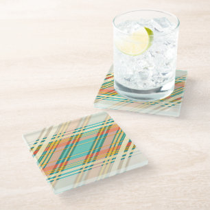 Abstracte Geometrische trilpatroon roombalk Drinke Glazen Onderzetter