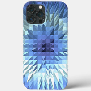abstracte geometrische veelhoekige textuur iPhone 13 pro max hoesje