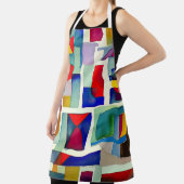 Abstracte geometrische verf schort (Insitu)