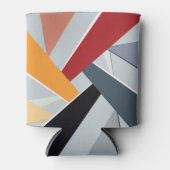 Abstracte geometrische vorm 2 blikjeskoeler (Voorkant)