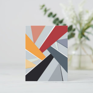 Abstracte geometrische vorm 2 briefkaart