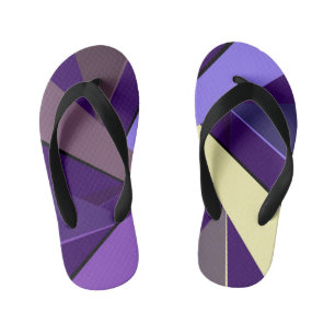 Abstracte geometrische vorm 5 kinder teenslippers