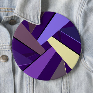 Abstracte geometrische vorm 5 ronde button 6,0 cm