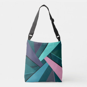 Abstracte geometrische vorm 6 crossbody tas