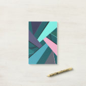 Abstracte geometrische vorm 6 post-it® notes (Op bureau)