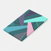 Abstracte geometrische vorm 6 post-it® notes (Schuin)