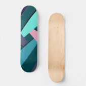 Abstracte geometrische vorm 6 skateboard (Voorkant)