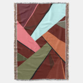 Abstracte geometrische vorm 7 deken (Voorkant Verticaal)