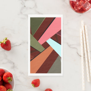 Abstracte geometrische vorm 7 servet