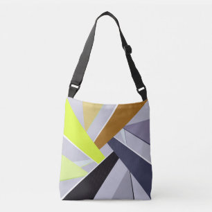 Abstracte geometrische vorm 8 crossbody tas