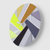 Abstracte geometrische vorm 8 grote klok (Hoek)