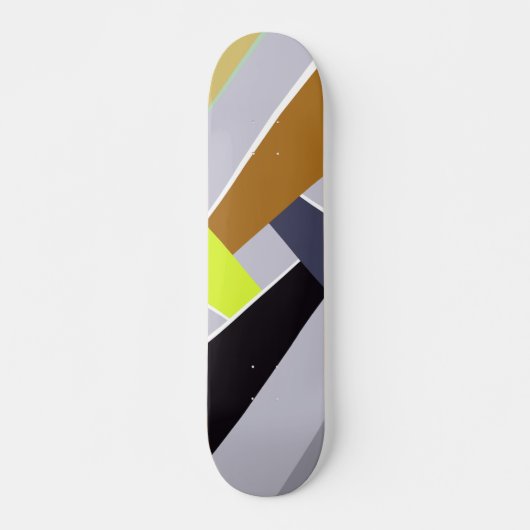 Abstracte geometrische vorm 8 skateboard (Voorkant)