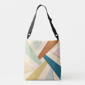Abstracte geometrische vorm crossbody tas (Achterkant)