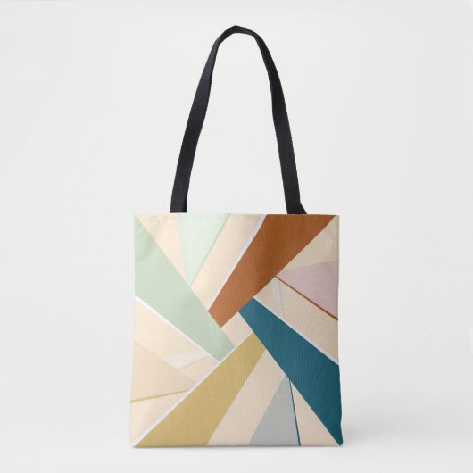 Abstracte geometrische vorm draagtas (Voorkant)