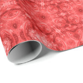 Abstracte geometrische vorm rode cadeauomloopsteen cadeaupapier (Rol Hoek)