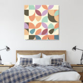 Abstracte geometrische vormen canvas afdruk (Insitu (Slaapkamer))