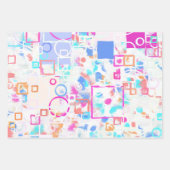 Abstracte geometrische vormen inpakpapier vel (Voorkant)