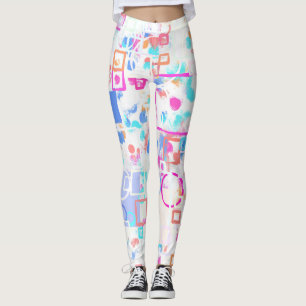 Abstracte geometrische vormen leggings
