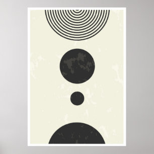 Abstracte geometrische vormen poster