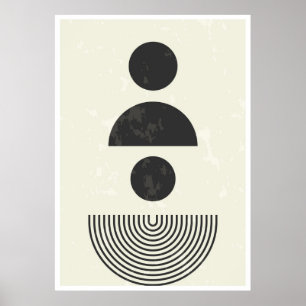 Abstracte geometrische vormen poster