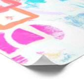 Abstracte geometrische vormen poster (Hoek)