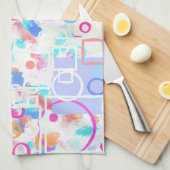 Abstracte geometrische vormen theedoek (Quarter Fold)