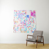 Abstracte geometrische vormen wandkleed (In Situ (horizontaal))