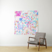 Abstracte geometrische vormen wandkleed (In situ)