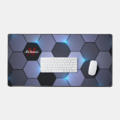 Abstracte geometrische zeshoekige vorm bureaumat (Keyboard & Muis)