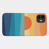 Abstracte geometrische zonsopgang Case-Mate iPhone case (Achterkant (horizontaal))