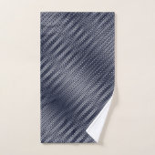 Abstracte geometrische zwart-wit gestreepte manlij bad handdoek (Handdoek)