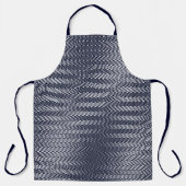 Abstracte geometrische zwarte en witte strepen, dr schort (Voorkant)