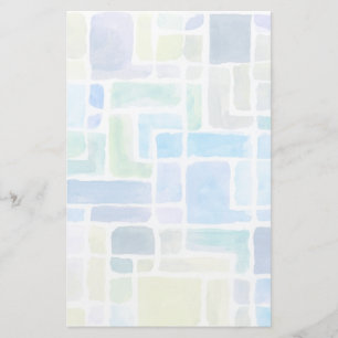 Abstracte geschilderde achtergrond van de waterver briefpapier