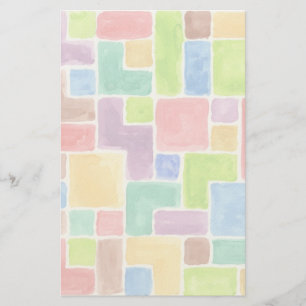 Abstracte geschilderde achtergrond van de waterver briefpapier