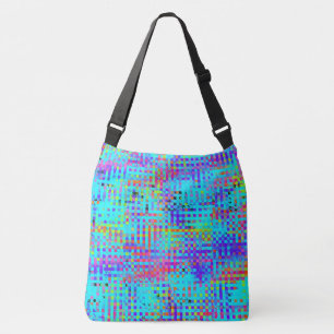 Abstracte gestructureerde chaos crossbody tas