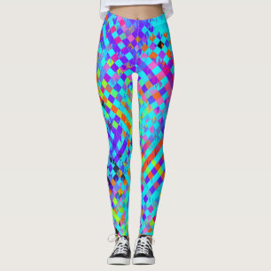 Abstracte gestructureerde chaos leggings