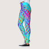 Abstracte gestructureerde chaos leggings (Links)