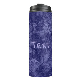 Abstracte, getextureerde, donkerpellets van marmer thermosbeker