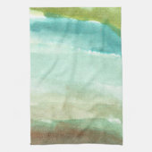 abstracte geverfde waterkleur theedoek (Verticaal)