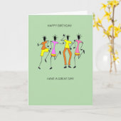 Abstracte, Geweldige feestdag Kaart (Gele Bloem)